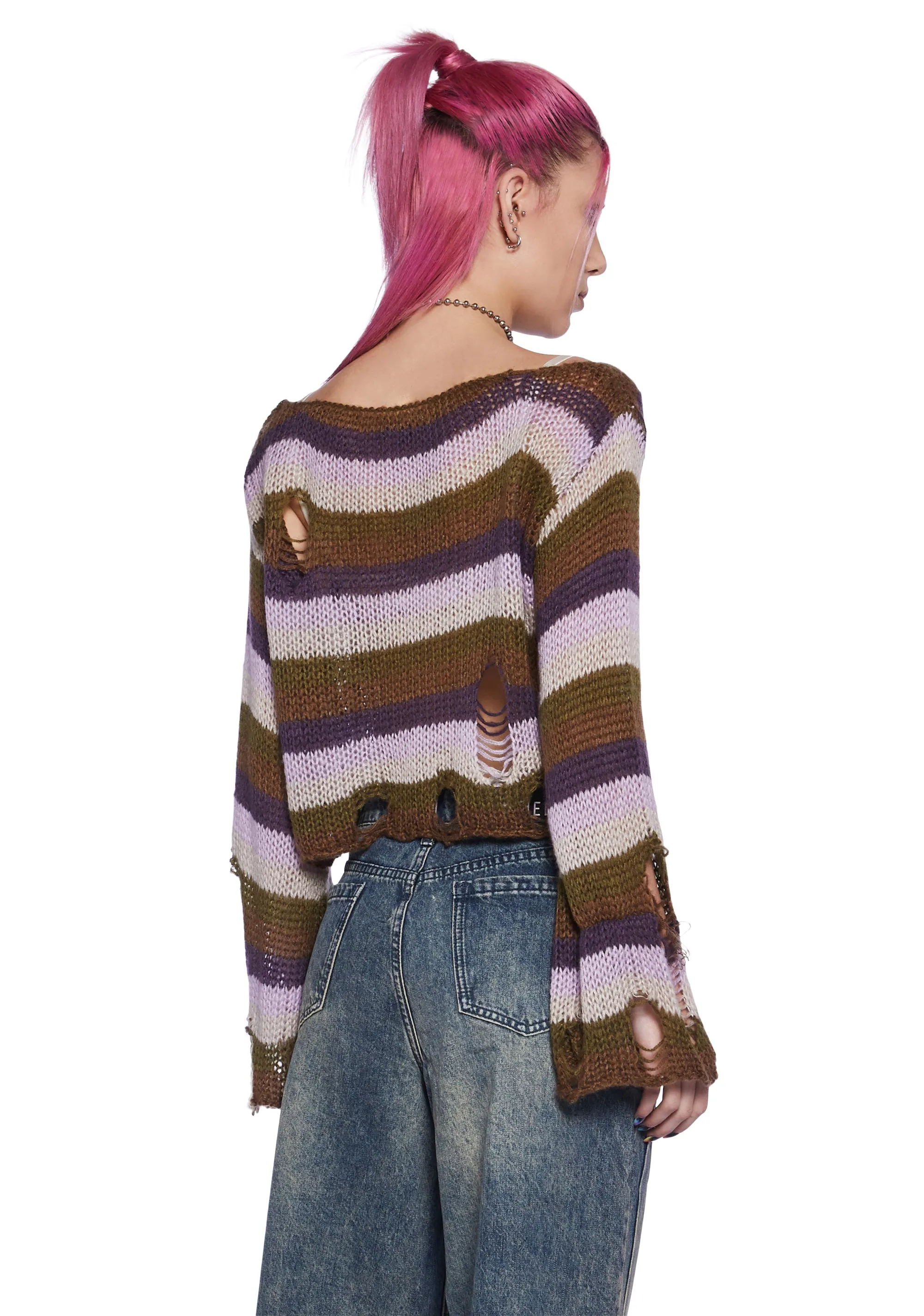 On The Metro Striped Sweater sold by Dolls Kill product image thumbnail 3