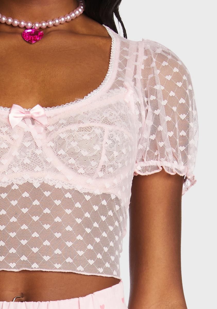 Hold My Heart Crop Top sold by Dolls Kill product image thumbnail 2