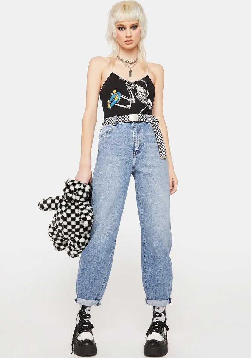 Brad Blue Organic Genie Balloon Leg Jeans sold by Dolls Kill product image thumbnail 3