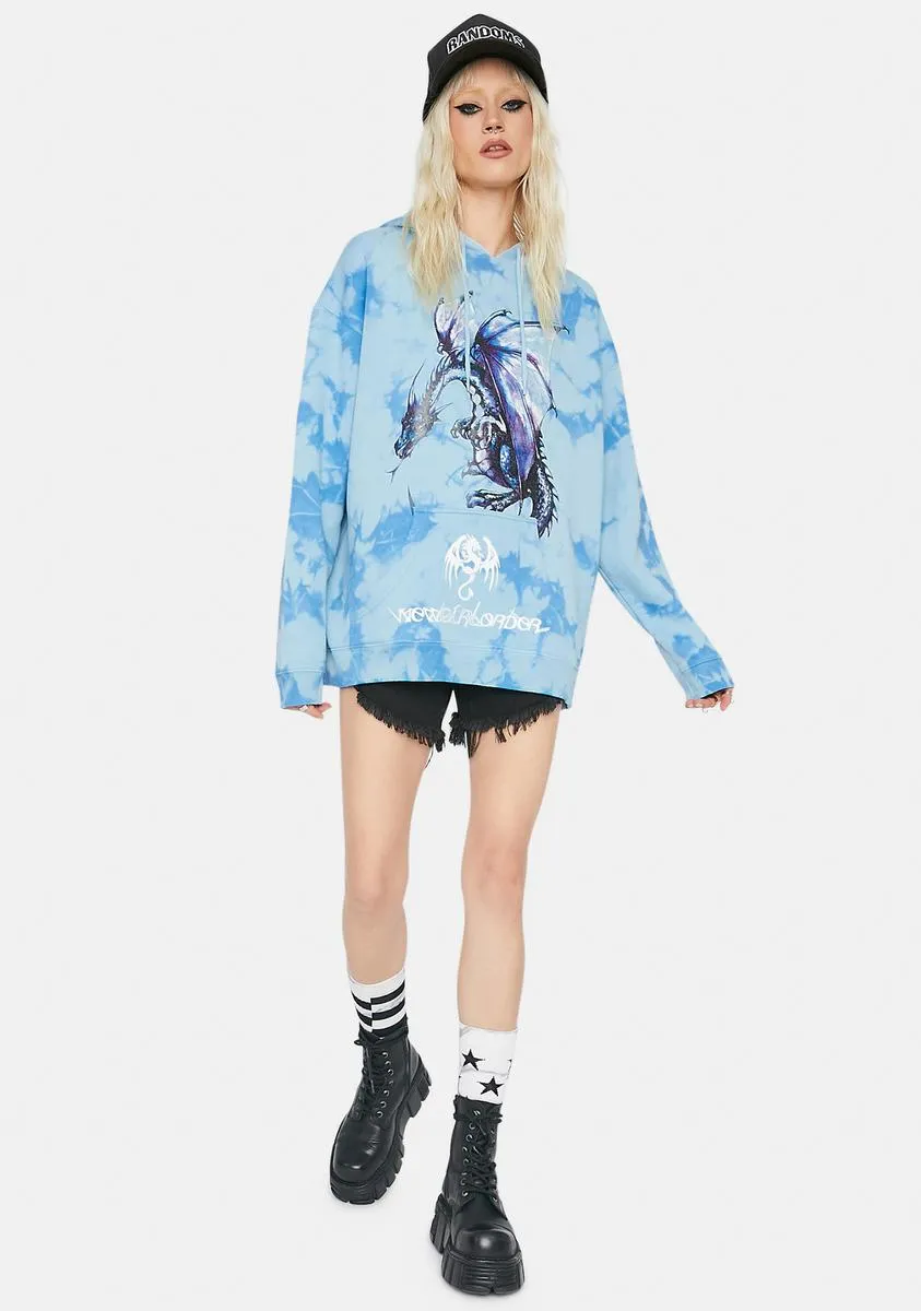 Dragon Tie Dye Hoodie sold by Dolls Kill product image thumbnail 3