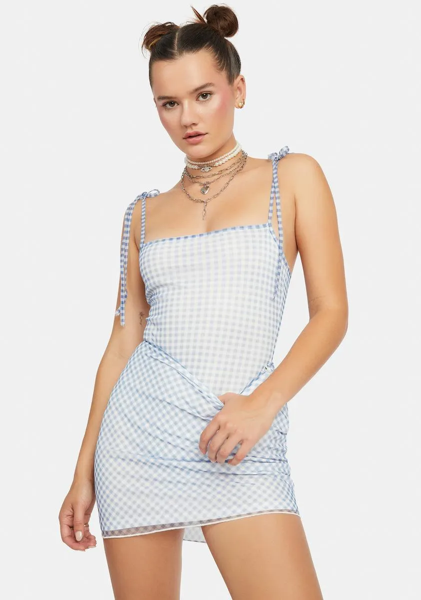 Be My Friend Gingham Mini Skirt sold by Dolls Kill product image thumbnail 2