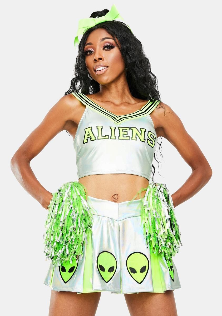 Area 51 Raid Cheerleader Costume sold by Dolls Kill