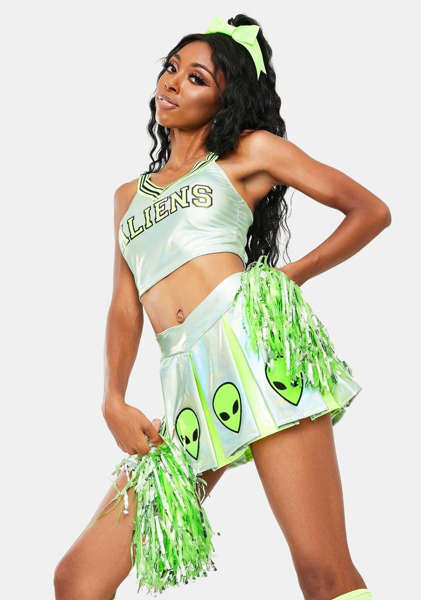 Area 51 Raid Cheerleader Costume sold by Dolls Kill product image thumbnail 2