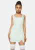 Mint Park Sunshine Gingham Mini Dress sold by Dolls Kill
