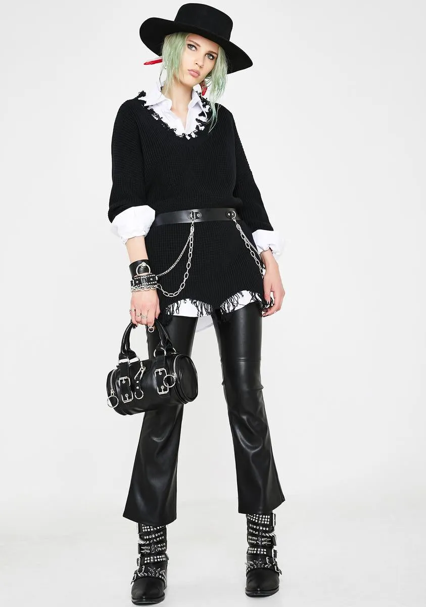 Vile Vendetta Distressed Sweater sold by Dolls Kill product image thumbnail 3