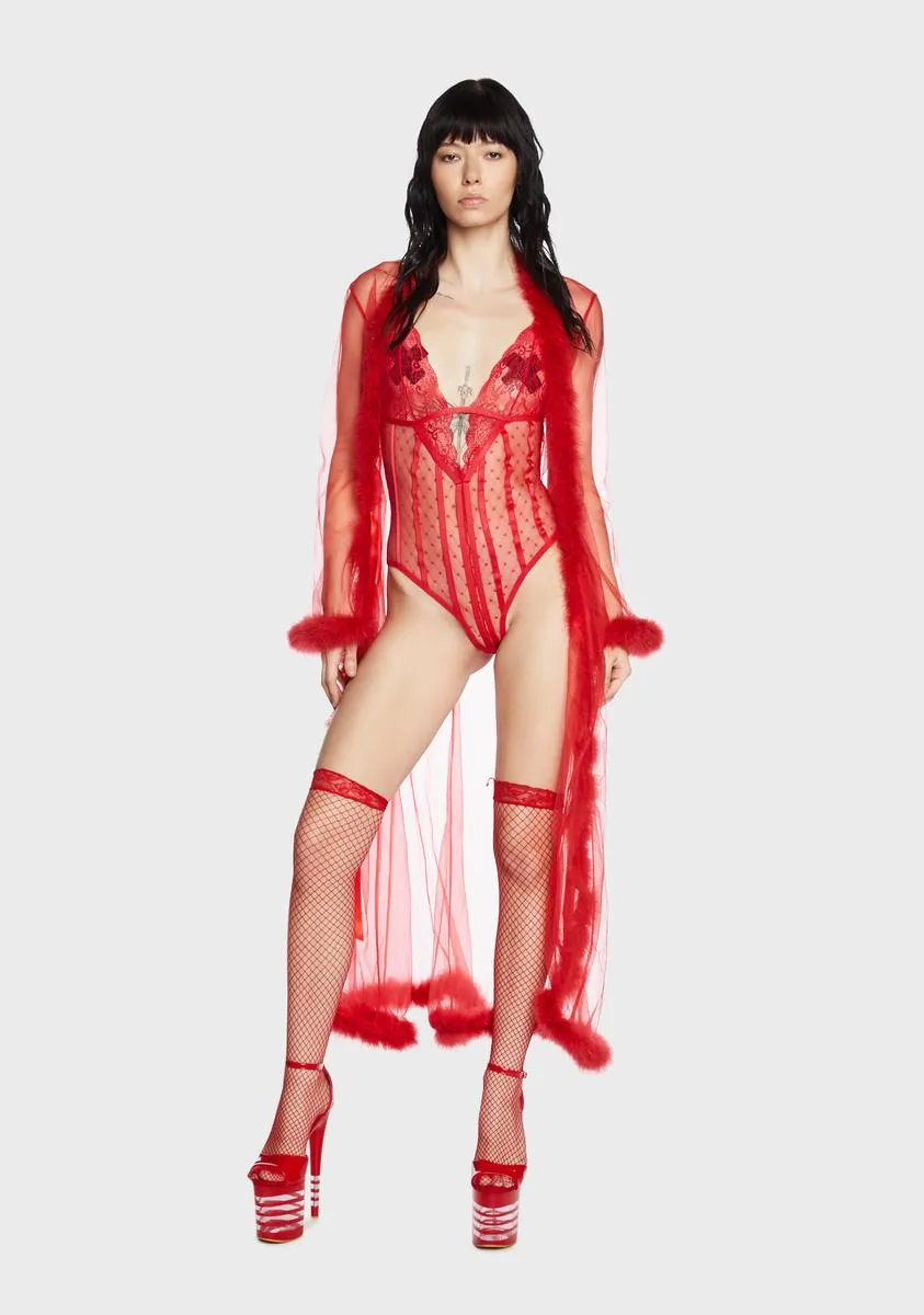 Down To Flaunt Sheer Bodysuit sold by Dolls Kill product image thumbnail 4