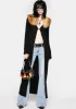 Long Faux Fur Knitted Cardigan sold by Dolls Kill