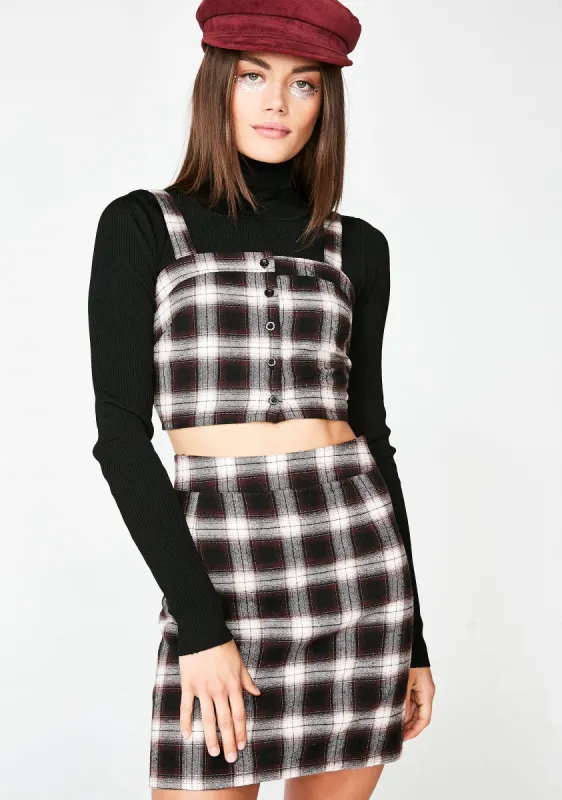 Drama Addict Plaid Set sold by Dolls Kill
