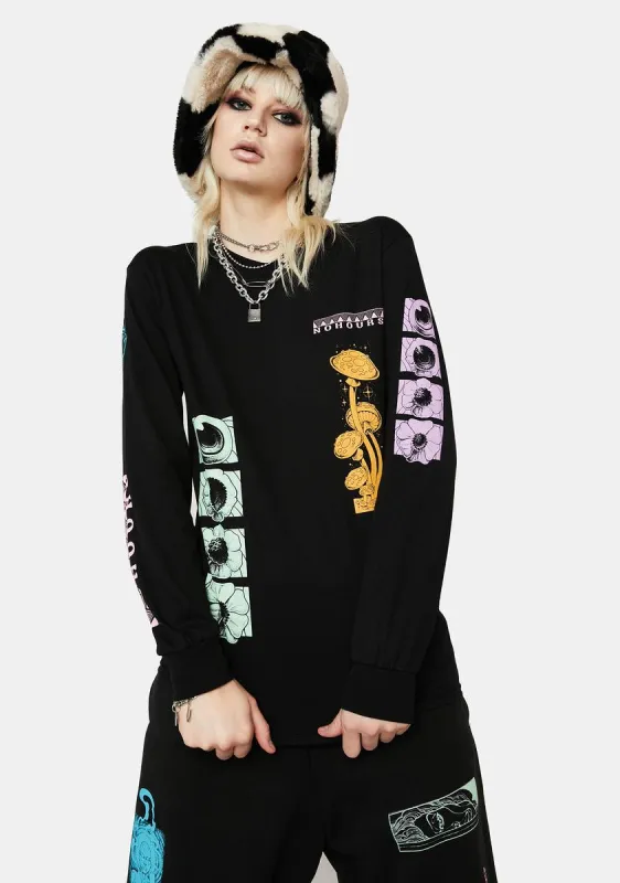 In Thought Long Sleeve Tee sold by Dolls Kill