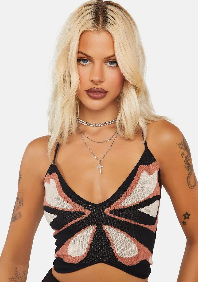 Butterfly Knit Top sold by Dolls Kill
