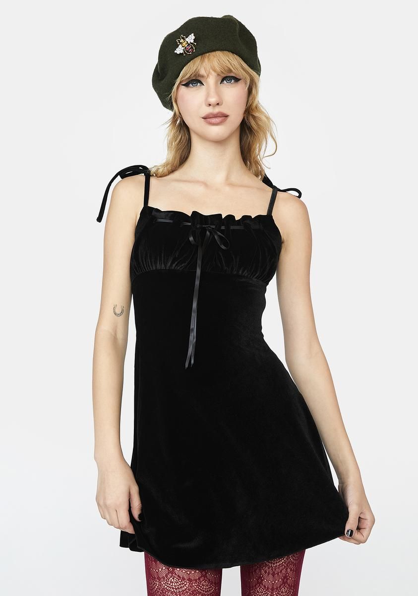 Even After You're Gone Velvet Dress sold by Dolls Kill