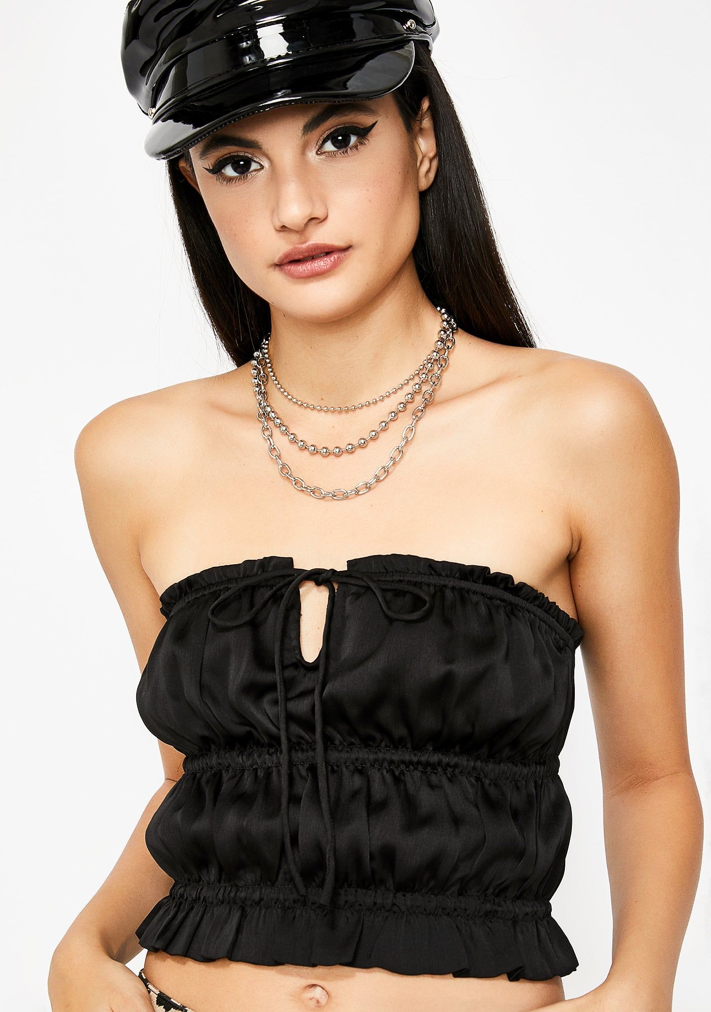 Like Fire Satin Top sold by Dolls Kill