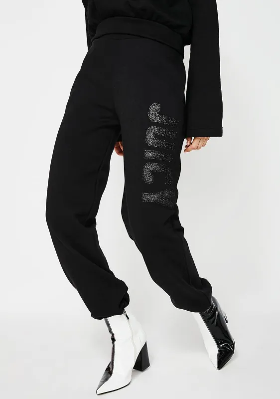 09 Glitter Logo Fleece Pants sold by Dolls Kill