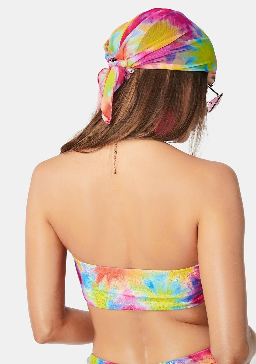 Tie Dye Daydream Bikini Top sold by Dolls Kill product image thumbnail 4