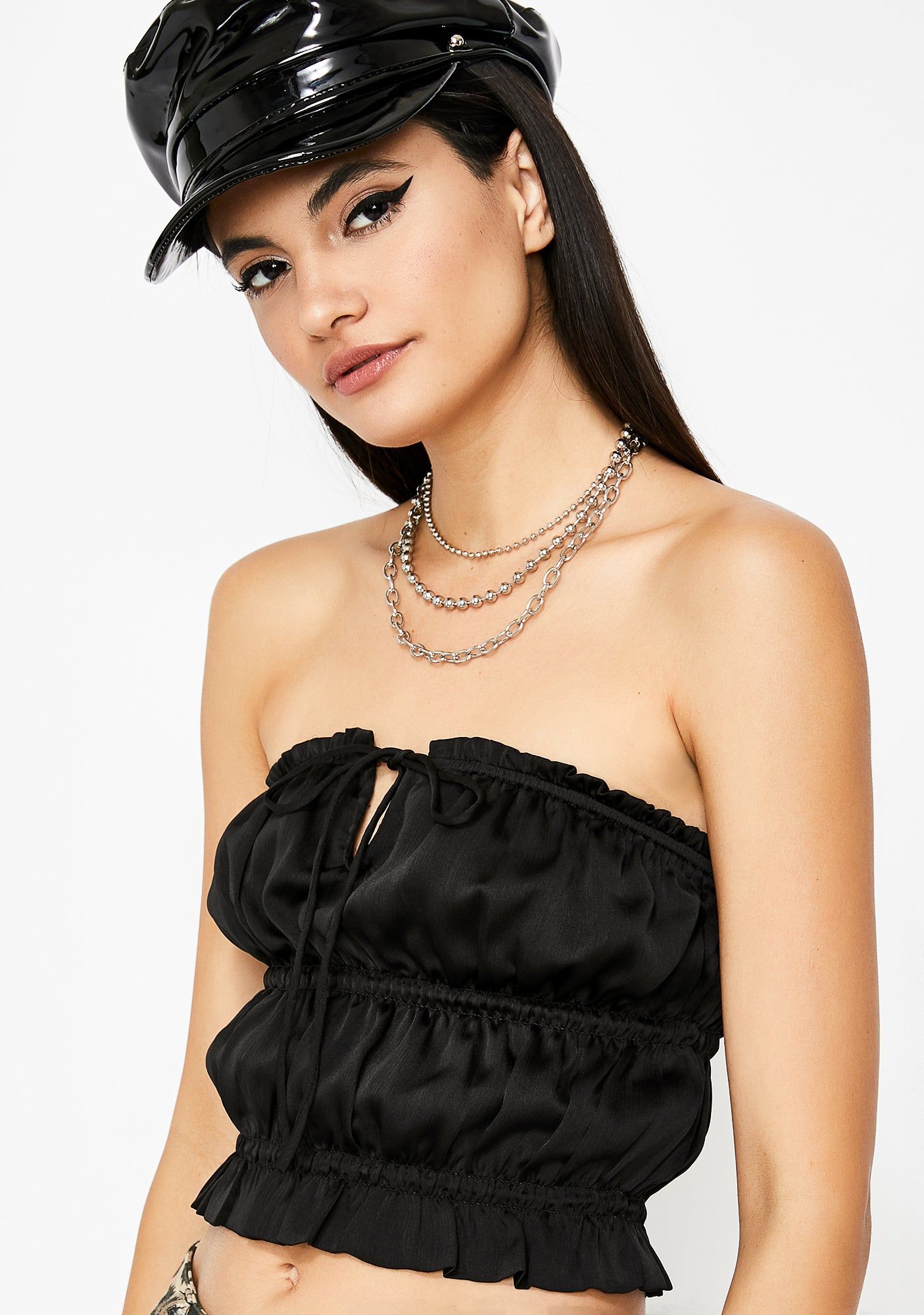 Like Fire Satin Top sold by Dolls Kill product image thumbnail 2