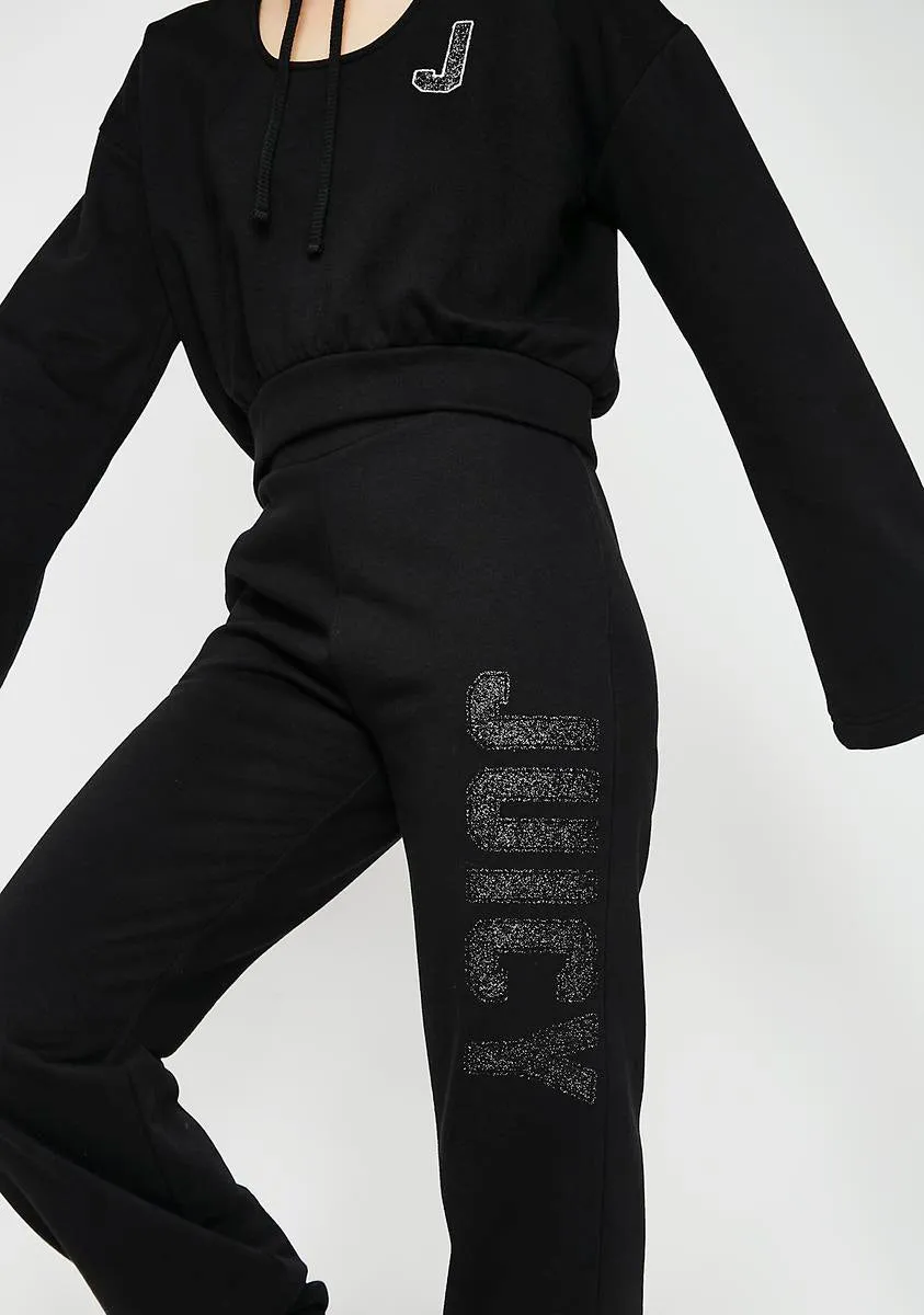 09 Glitter Logo Fleece Pants sold by Dolls Kill product image thumbnail 2