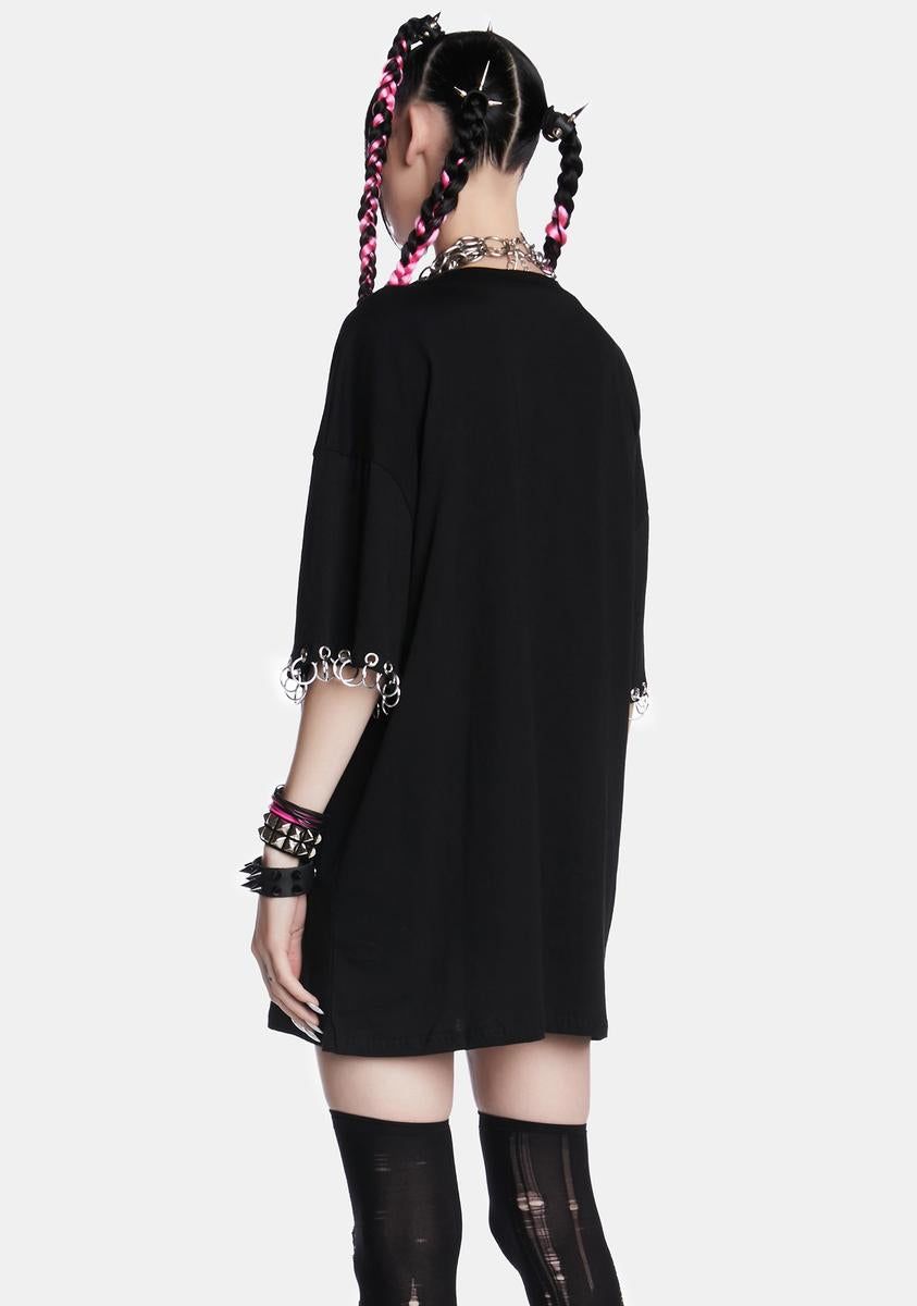 Dual Psyche Oversized Tee sold by Dolls Kill product image thumbnail 4