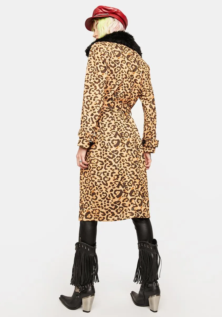 Noir Little By Little Leopard Print Jacket sold by Dolls Kill product image thumbnail 4
