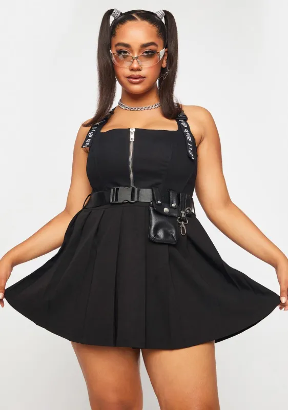 Plus Prepared For Trouble Pleated Skirt sold by Dolls Kill