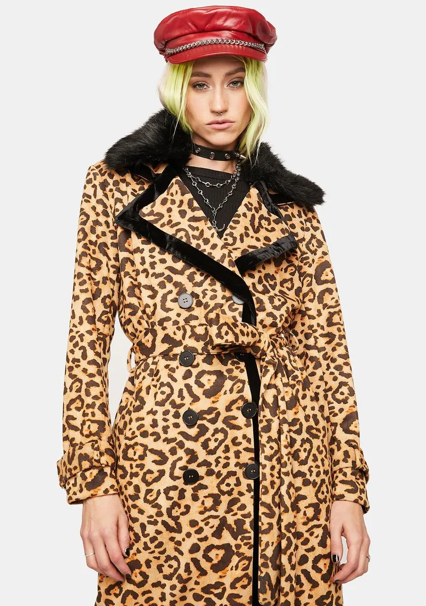 Noir Little By Little Leopard Print Jacket sold by Dolls Kill product image thumbnail 2