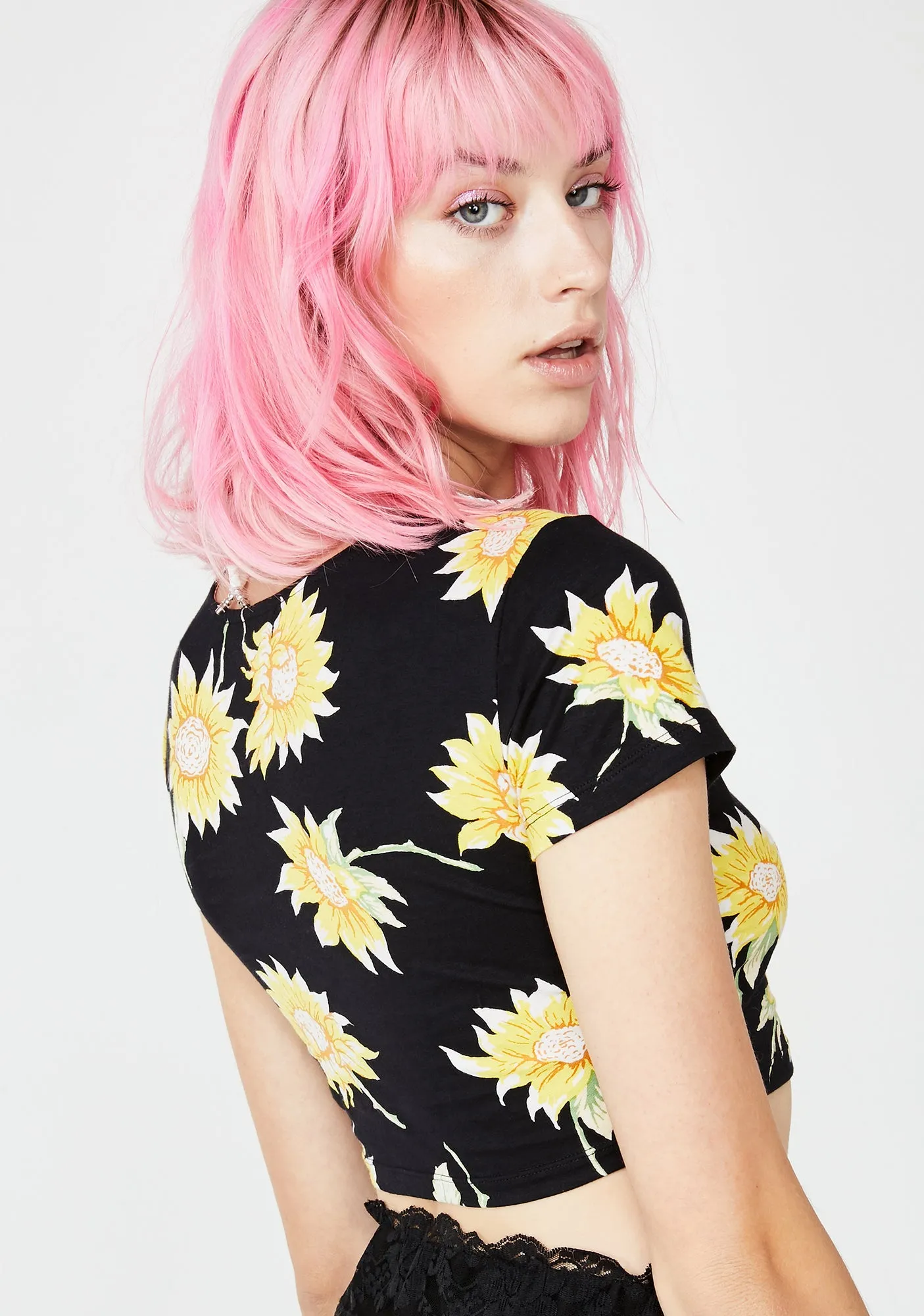 Sunflower Tindy Crop Top sold by Dolls Kill product image thumbnail 4