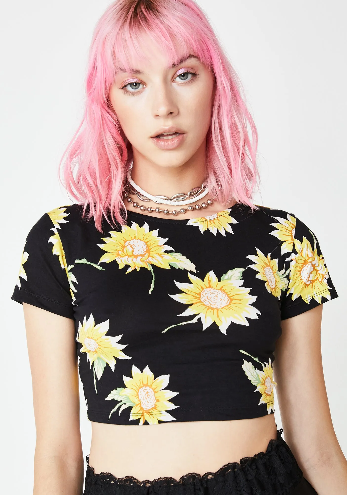 Sunflower Tindy Crop Top sold by Dolls Kill