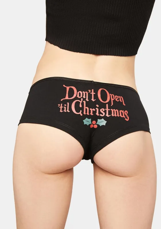 Don't Open Until Christmas Boyshorts sold by Dolls Kill