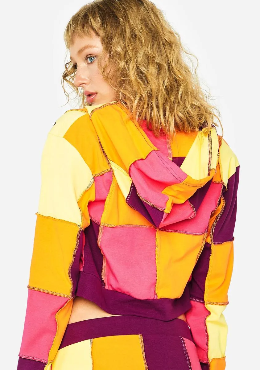 Sunny Later Days Patchwork Hoodie sold by Dolls Kill product image thumbnail 4