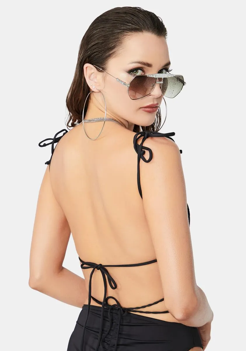 Foxy String Bandeau Bikini Top sold by Dolls Kill product image thumbnail 2