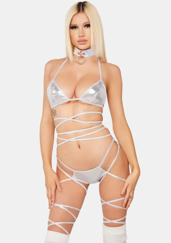 Lace Up Lover Lingerie Set sold by Dolls Kill