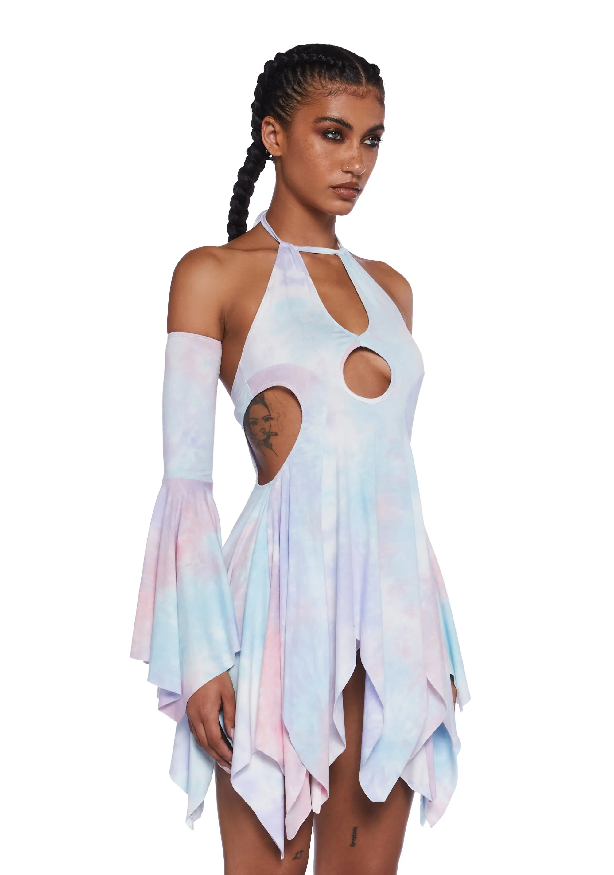 Surreal Mirage Handkerchief Dress - Pink/Purple sold by Dolls Kill product image thumbnail 2