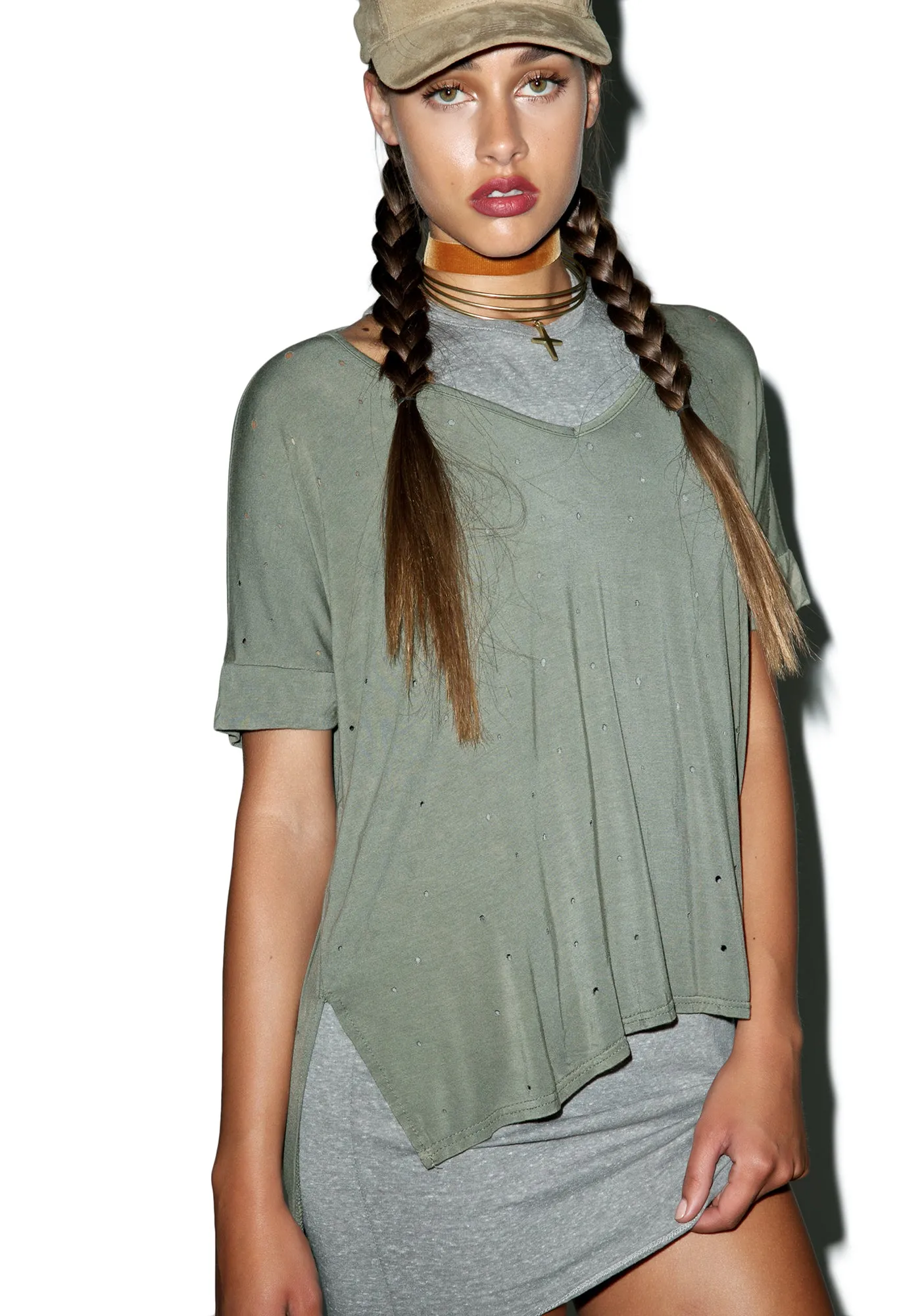 Bulletproof Distressed T-shirt sold by Dolls Kill product image thumbnail 3