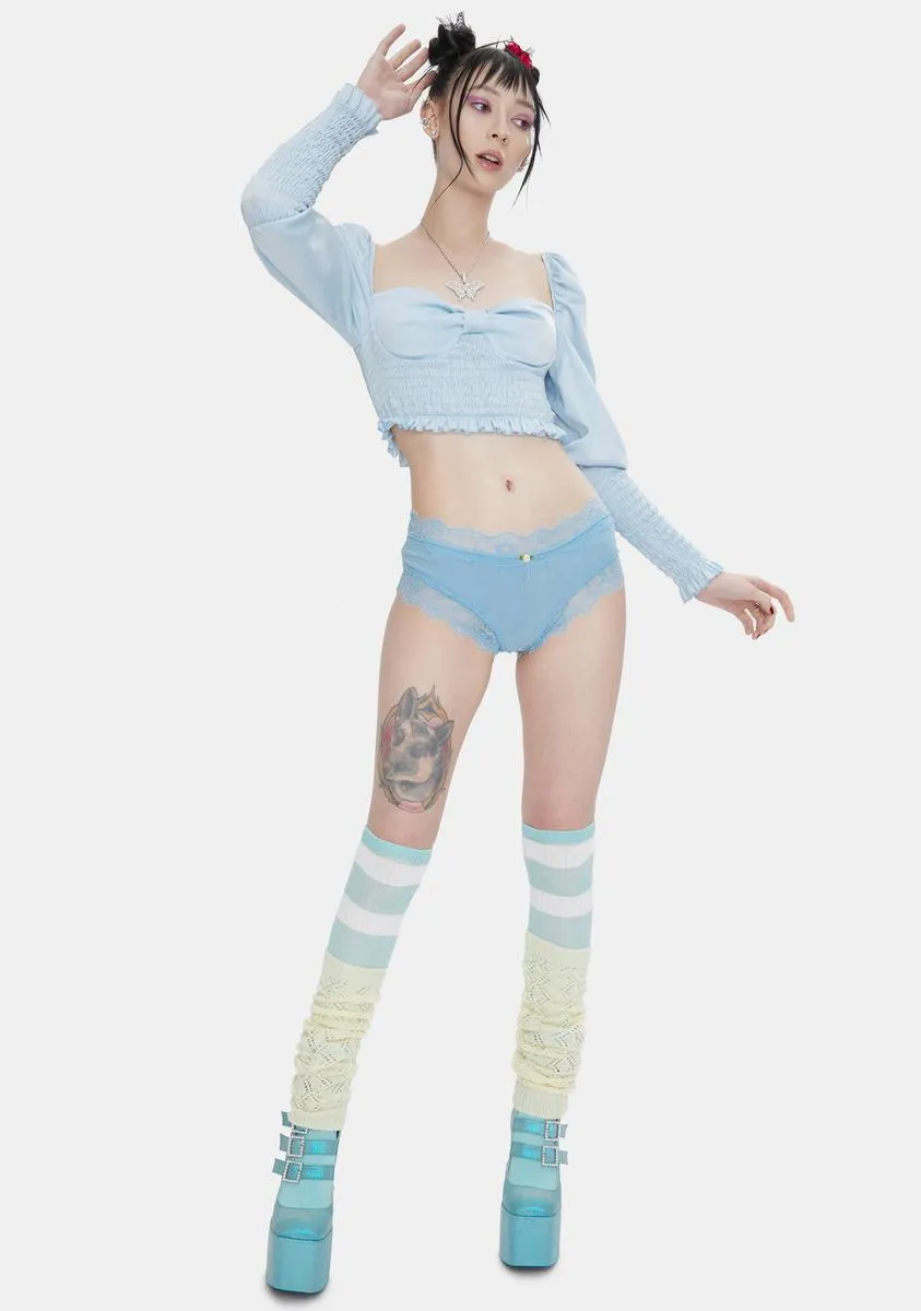 My Reverie Smocked Crop Top sold by Dolls Kill product image thumbnail 3