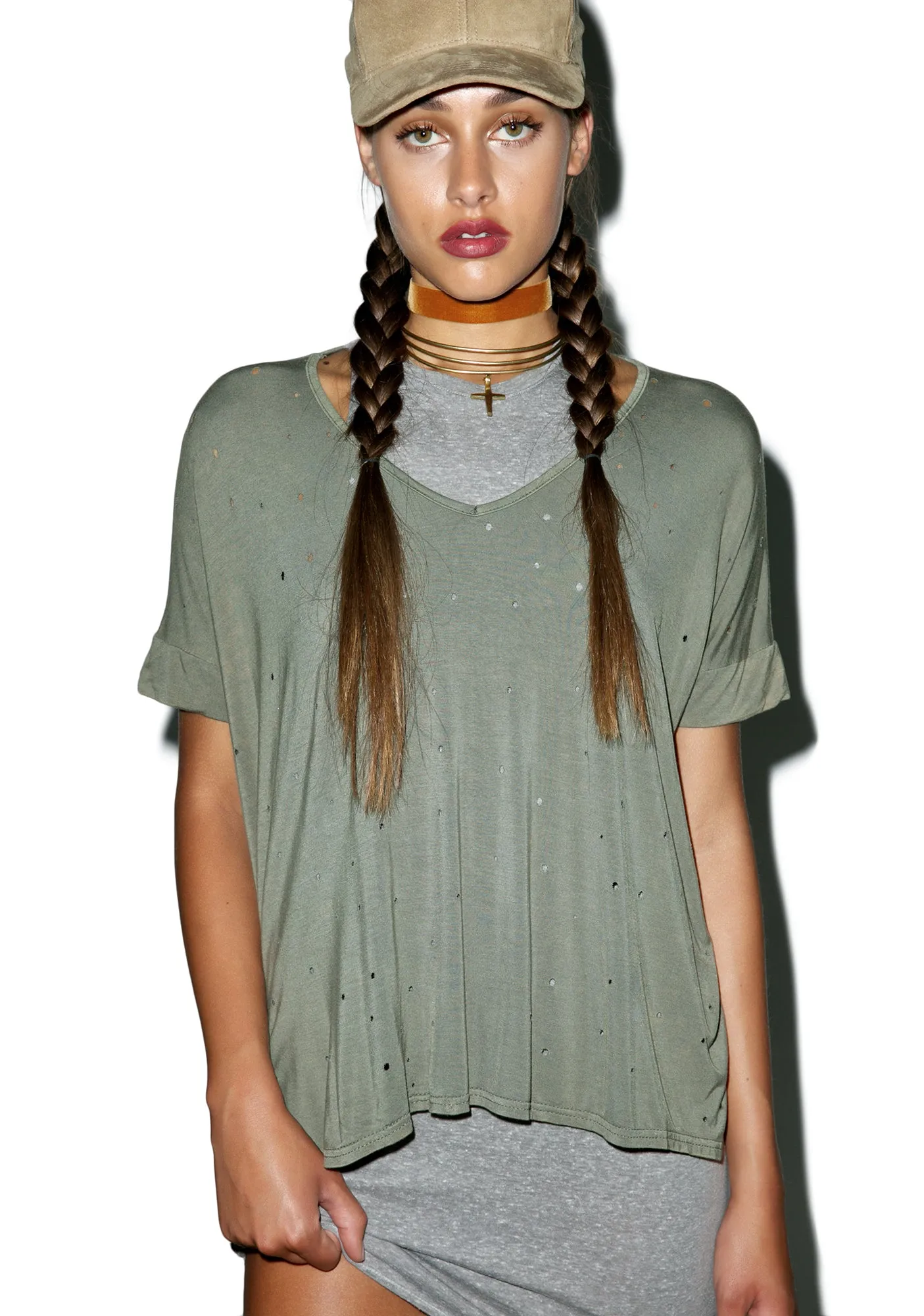 Bulletproof Distressed T-shirt sold by Dolls Kill product image thumbnail 4