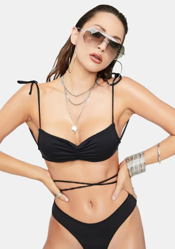 Foxy String Bandeau Bikini Top sold by Dolls Kill