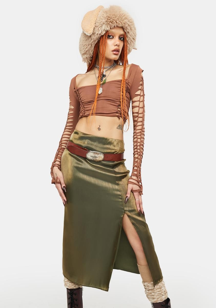 Earth Goddess Midi Skirt sold by Dolls Kill product image thumbnail 2