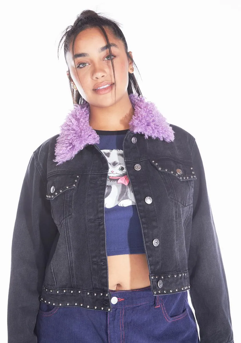 Plus Like Really Pretty Denim Jacket sold by Dolls Kill