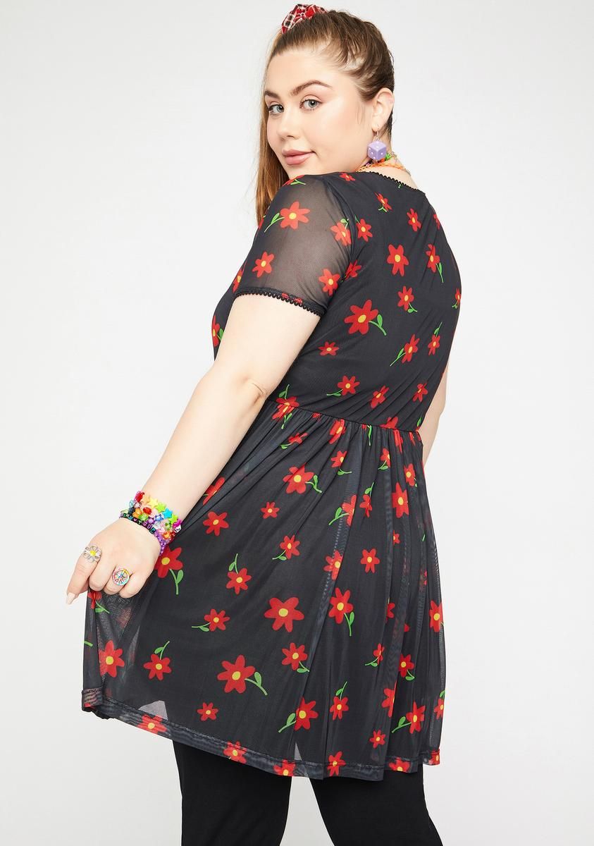 Plus Oh My Darling Floral Dress sold by Dolls Kill product image thumbnail 4