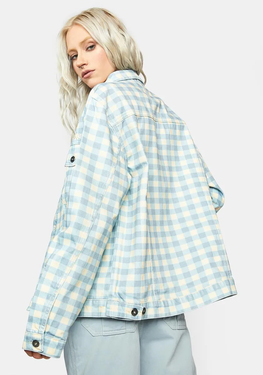 Gingham Classic Denim Jacket sold by Dolls Kill product image thumbnail 4