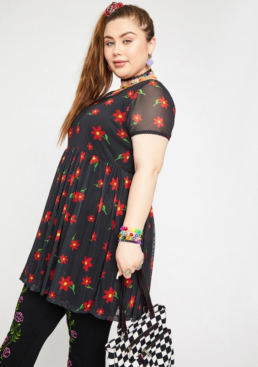 Plus Oh My Darling Floral Dress sold by Dolls Kill product image thumbnail 2