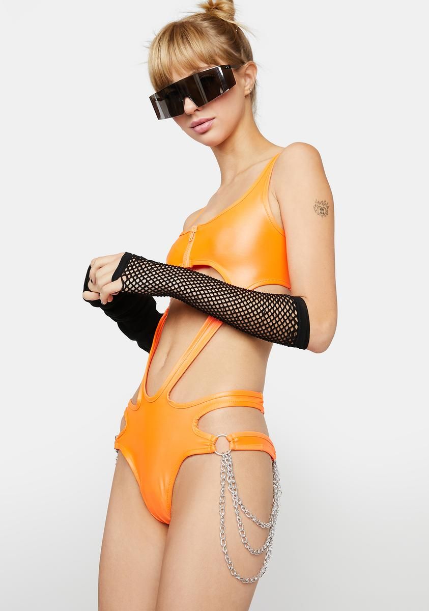 Sunset Atomic Bliss Cut-Out Bodysuit sold by Dolls Kill product image thumbnail 2
