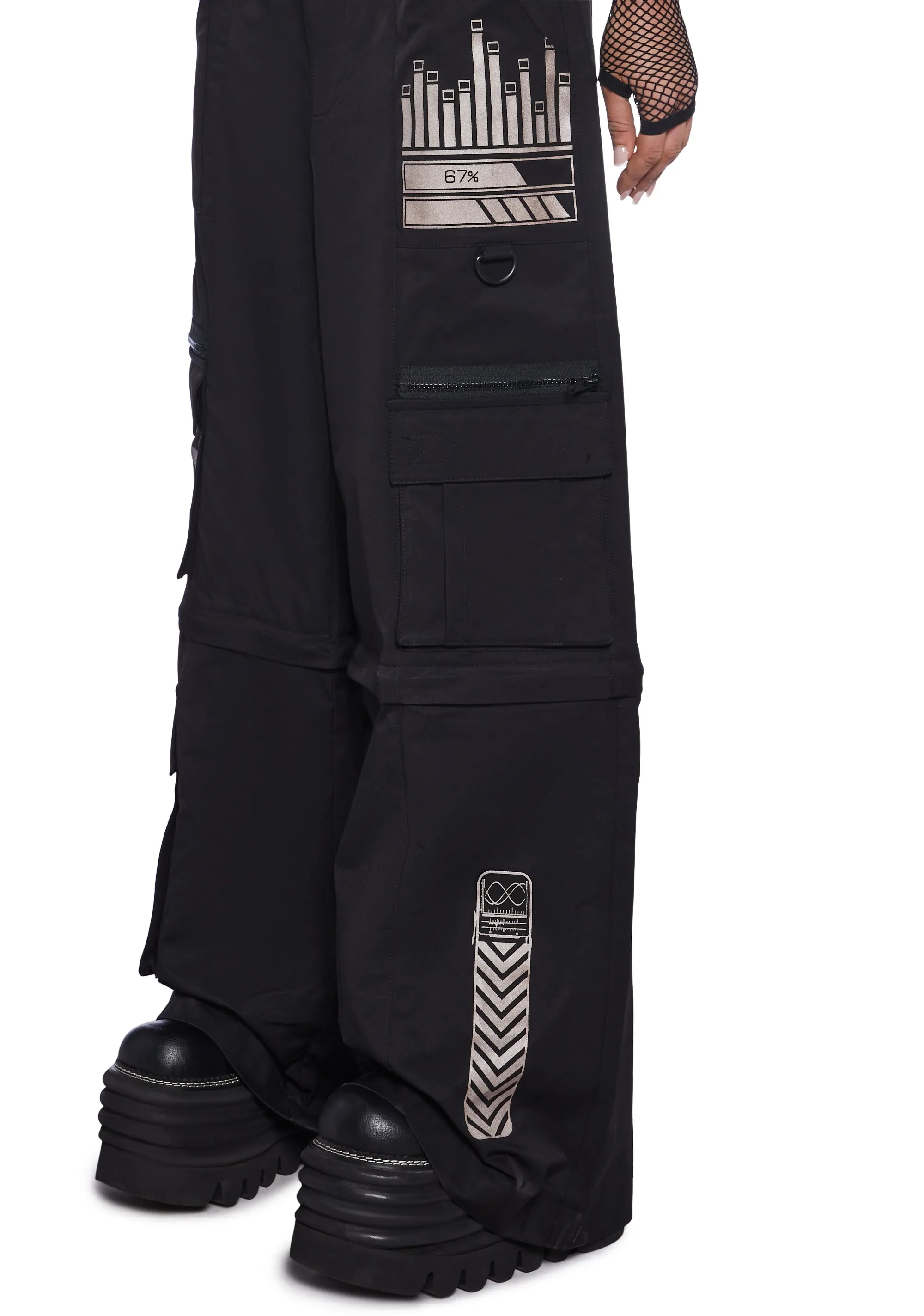 Binary Bliss Wide Leg Pants sold by Dolls Kill product image thumbnail 5