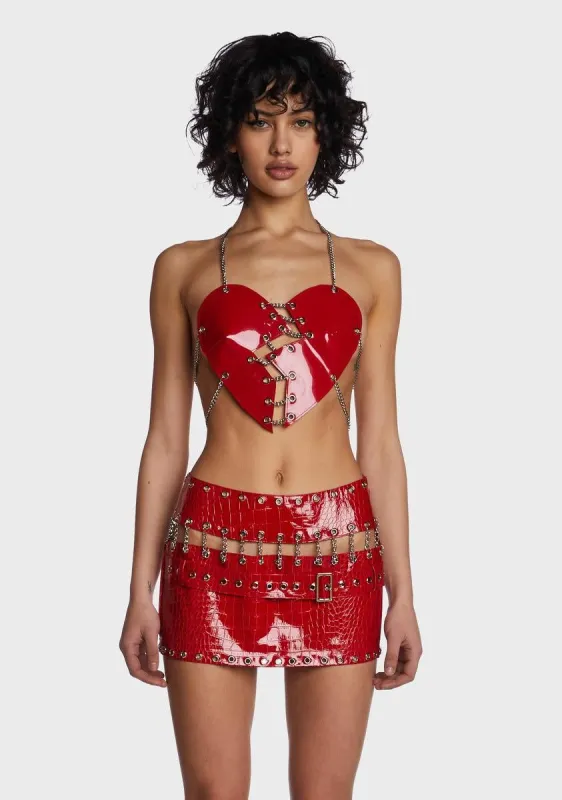 Broken Heart Top sold by Dolls Kill