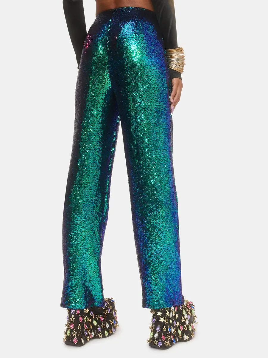 Neptune Glimmer Sequin Pants sold by Dolls Kill product image thumbnail 4