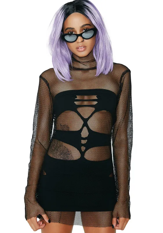 Spellbound Mesh Mini Dress sold by Dolls Kill