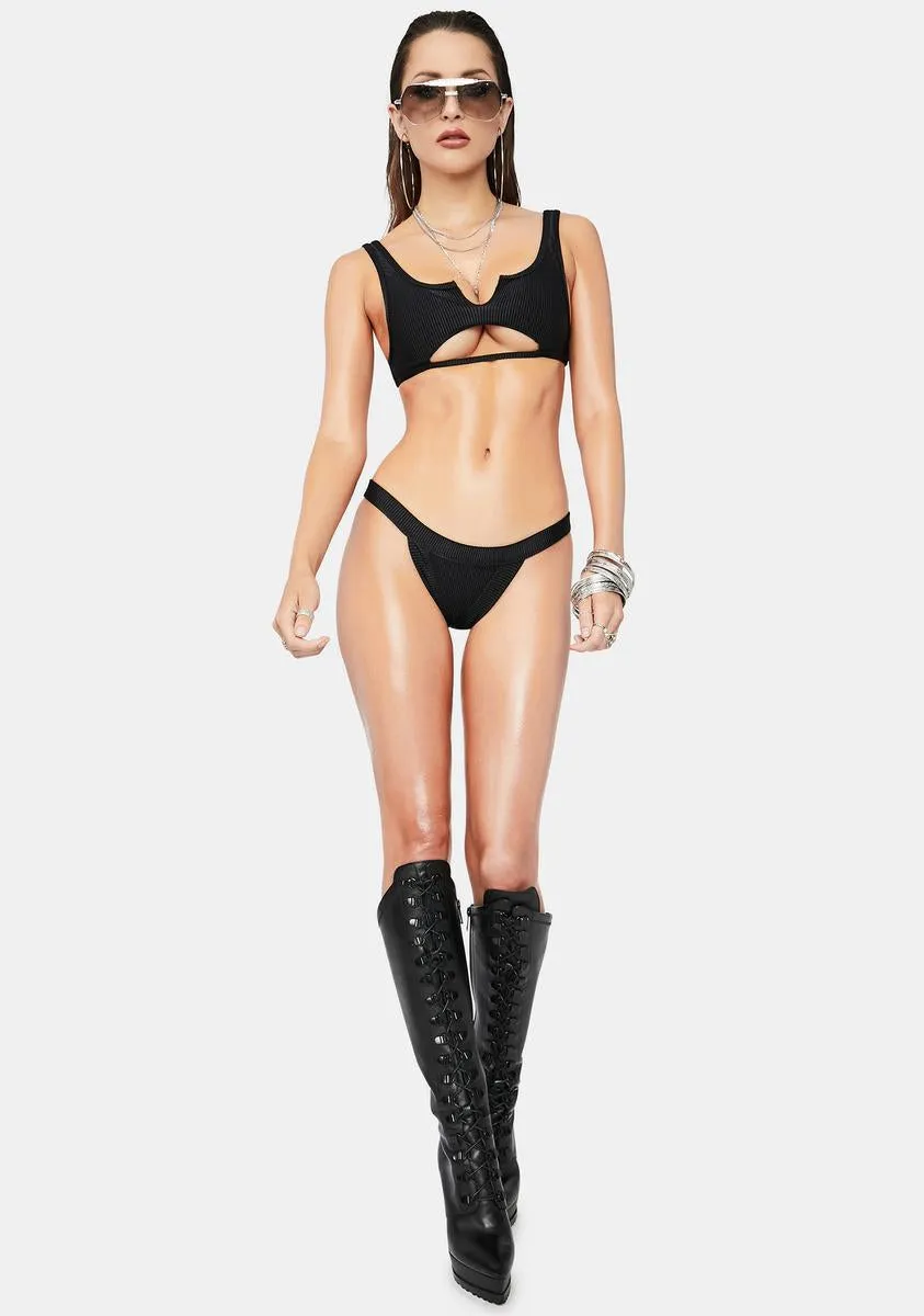 Cole Ribbed Cheeky Bikini Bottoms sold by Dolls Kill product image thumbnail 3