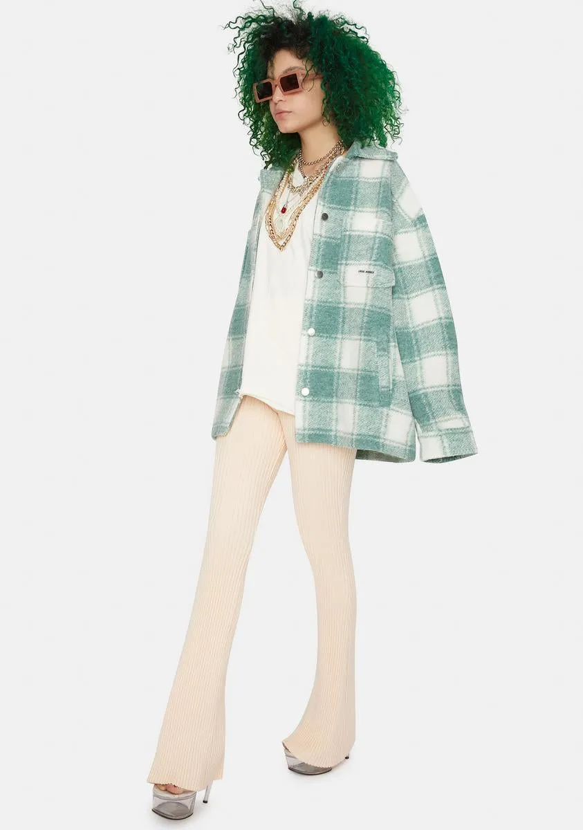The Twiggy Green Shirt Jacket sold by Dolls Kill product image thumbnail 2