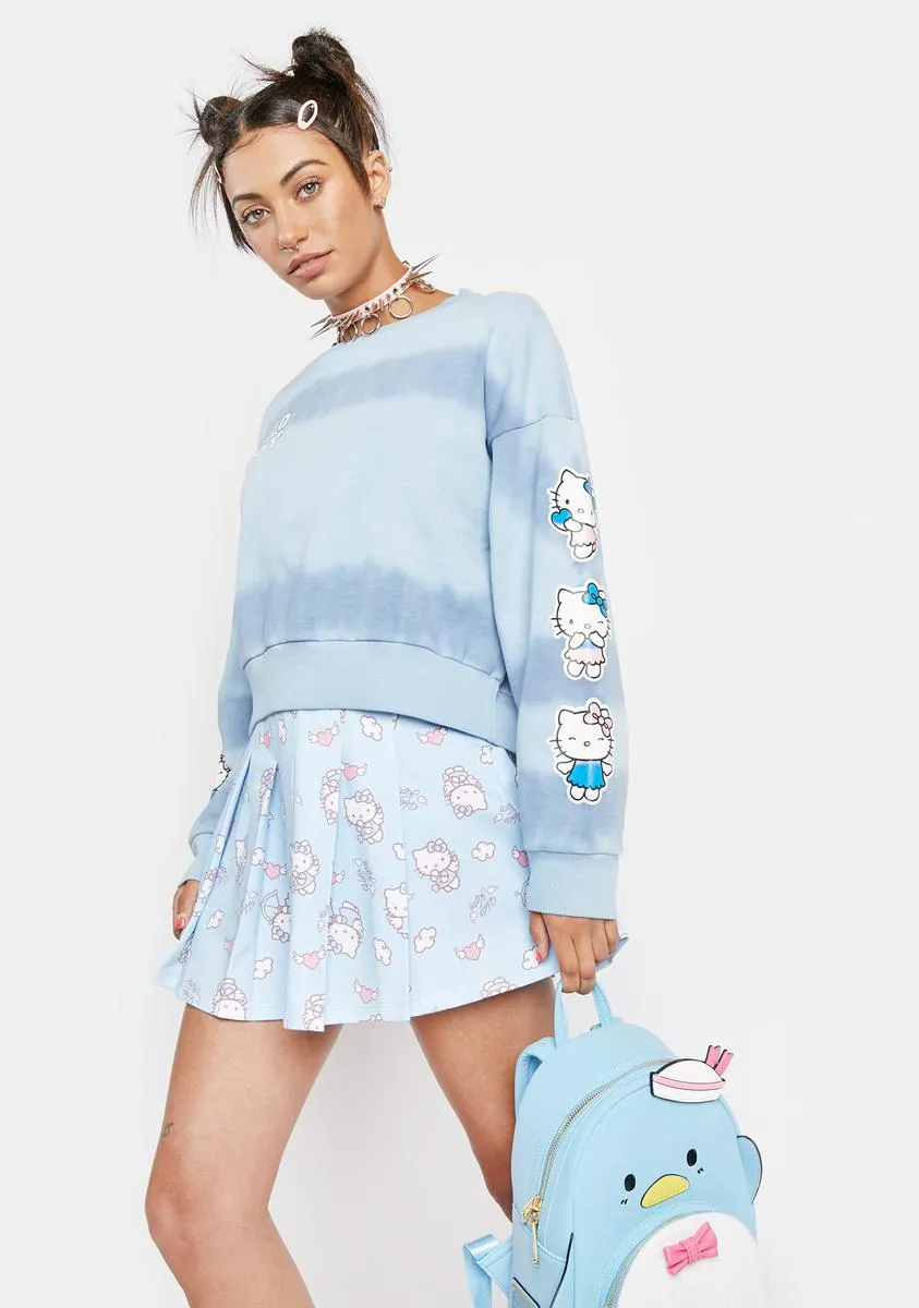 Hello Kitty Tie Dye Crop Sweatshirt sold by Dolls Kill product image thumbnail 2
