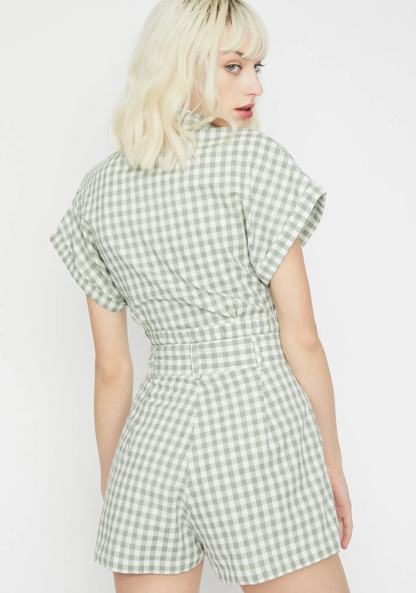 Spring Romance Gingham Romper sold by Dolls Kill product image thumbnail 4