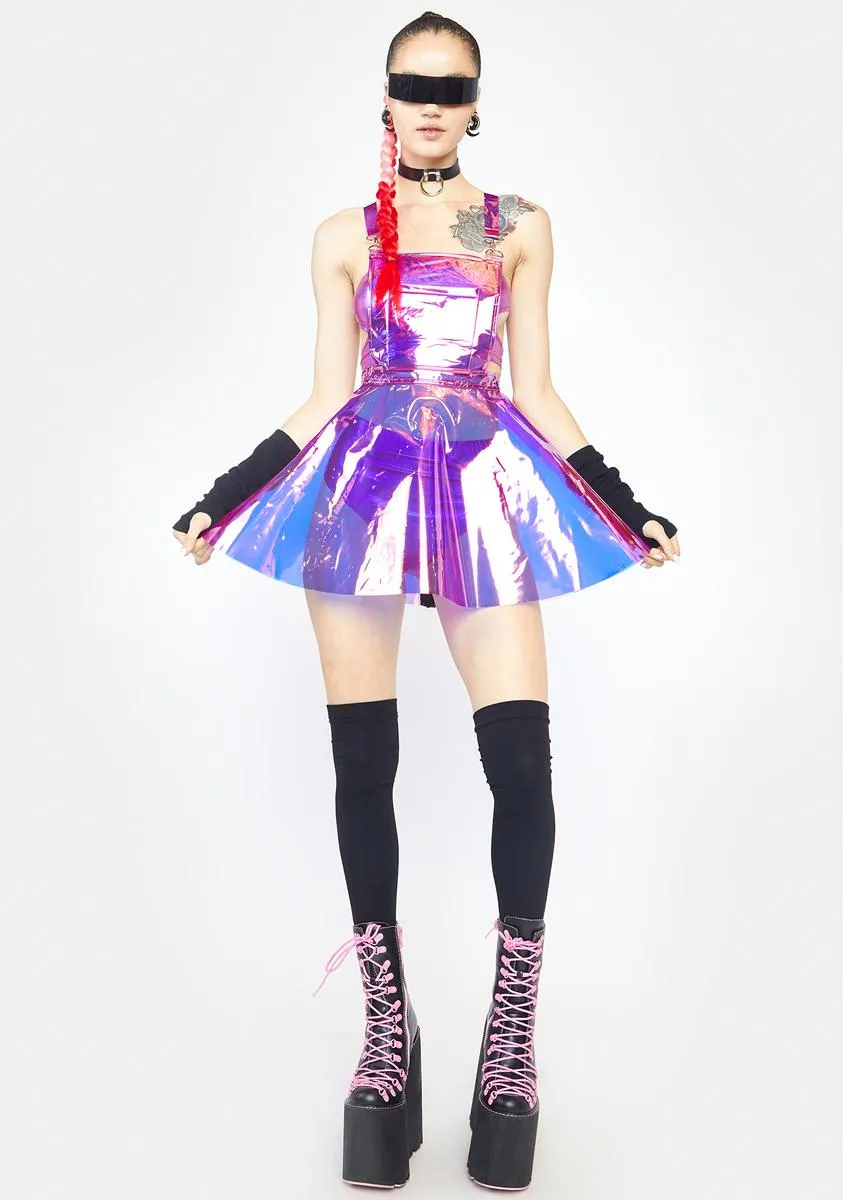 Fairy Gurl Hologram Overall Dress sold by Dolls Kill product image thumbnail 3